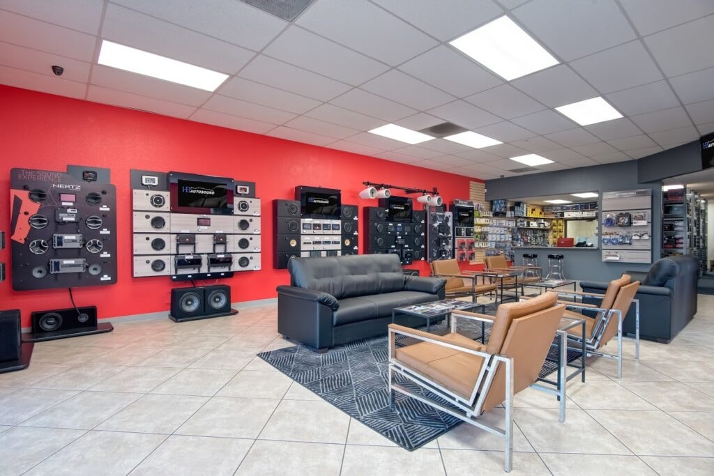 HB Auto Sound OC shop interior — Huntington Beach car audio installation